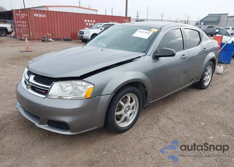 2012 Dodge Avenger Se из США, поврежденный, VIN 1C3CDZAB6CN143844